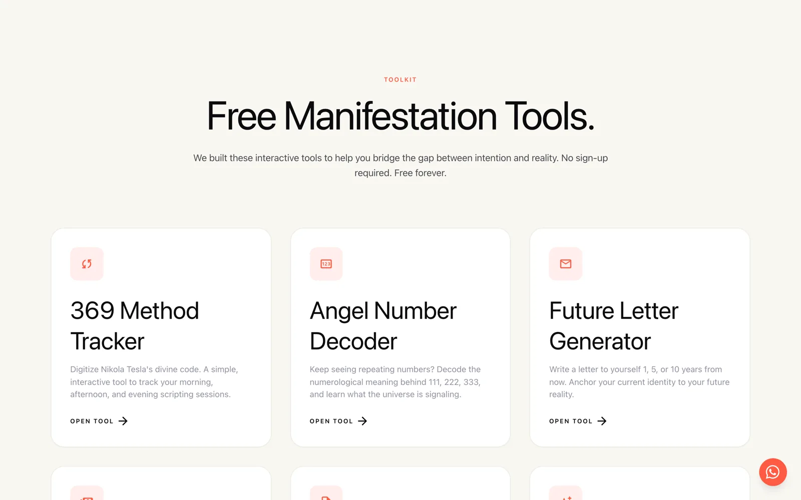 FutureSelf AI. The tool surface